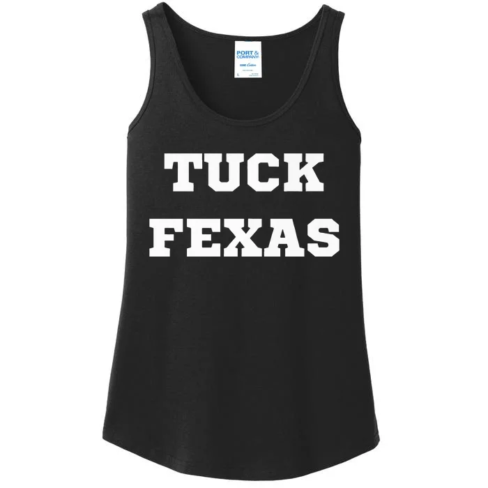 Tuck Fexas Funny Trending Ladies Essential Tank