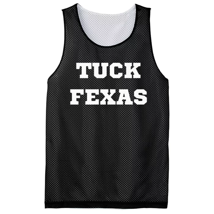 Tuck Fexas Funny Trending Mesh Reversible Basketball Jersey Tank