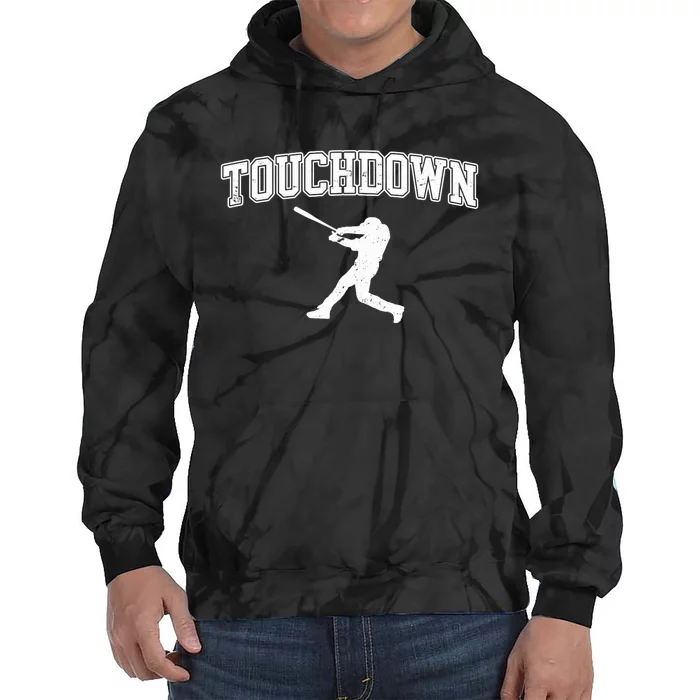 Touchdown Funny Football Baseball Sports Tie Dye Hoodie