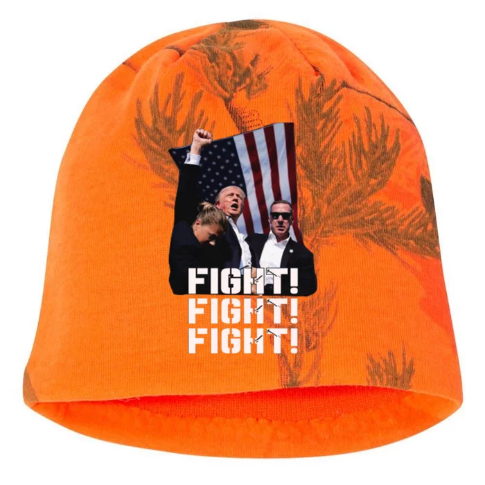 Trump Fight Fight Fight Kati - Camo Knit Beanie