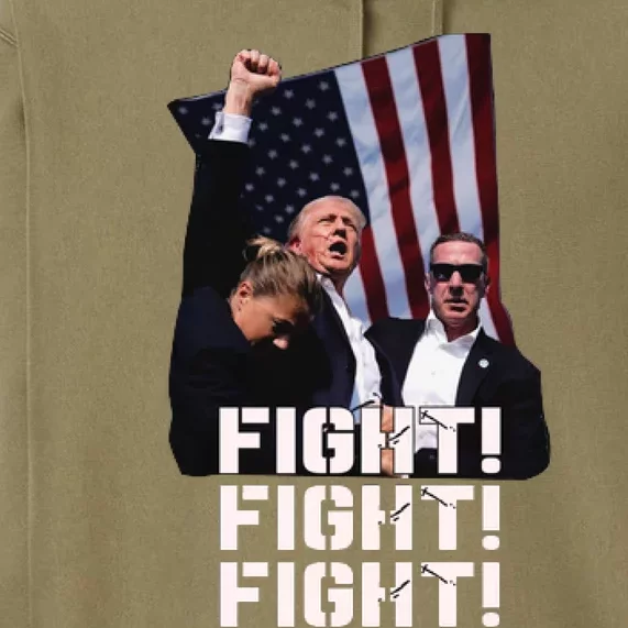 Trump Fight Fight Fight Premium Hoodie