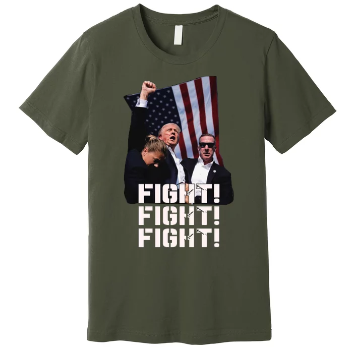 Trump Fight Fight Fight Premium T-Shirt