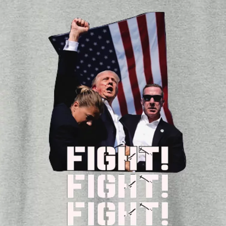 Trump Fight Fight Fight Women's Crop Top Tee