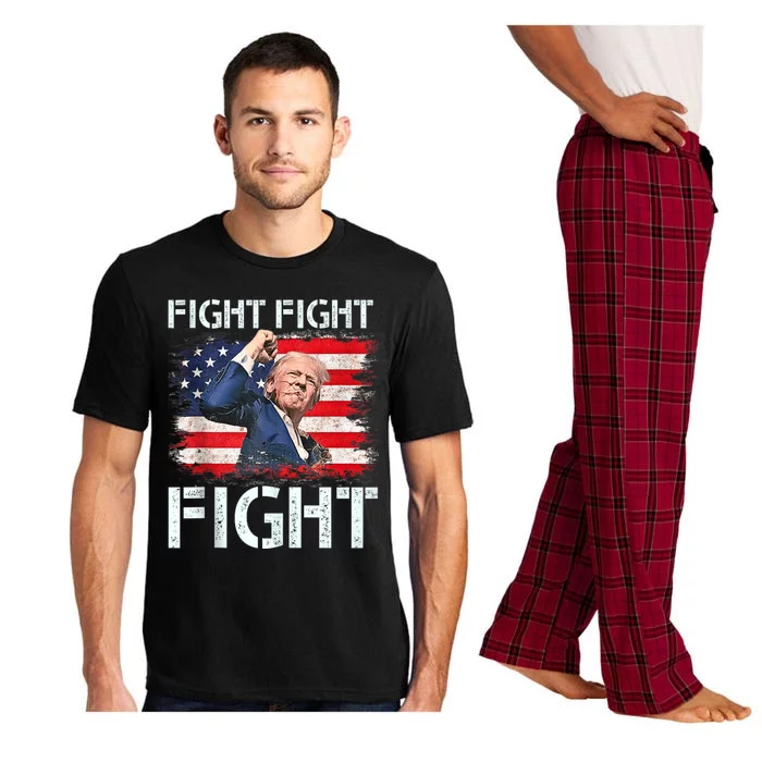 Trump Fight Fight Fight Trump Signals To Americans To Fight Pajama Set