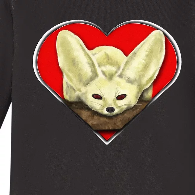 Tiny Fennec Fox Baby Long Sleeve Bodysuit