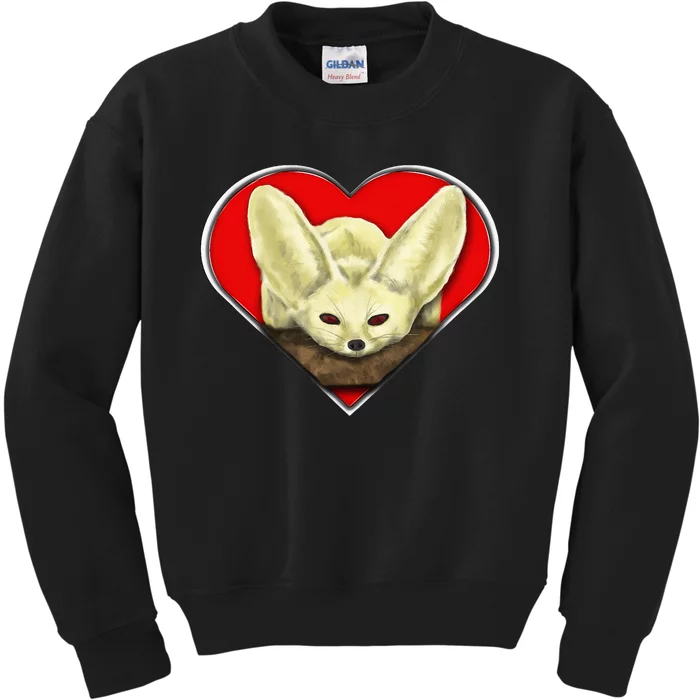 Tiny Fennec Fox Kids Sweatshirt