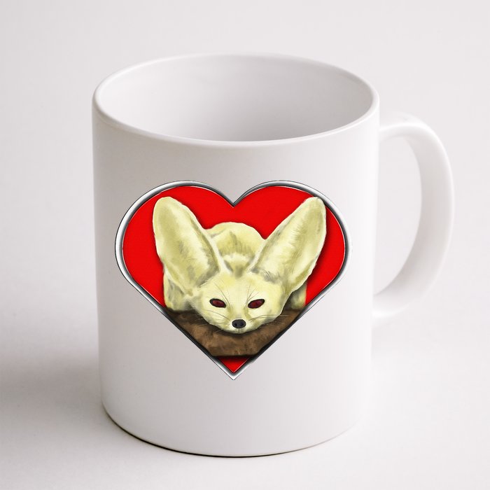 Tiny Fennec Fox Front & Back Coffee Mug