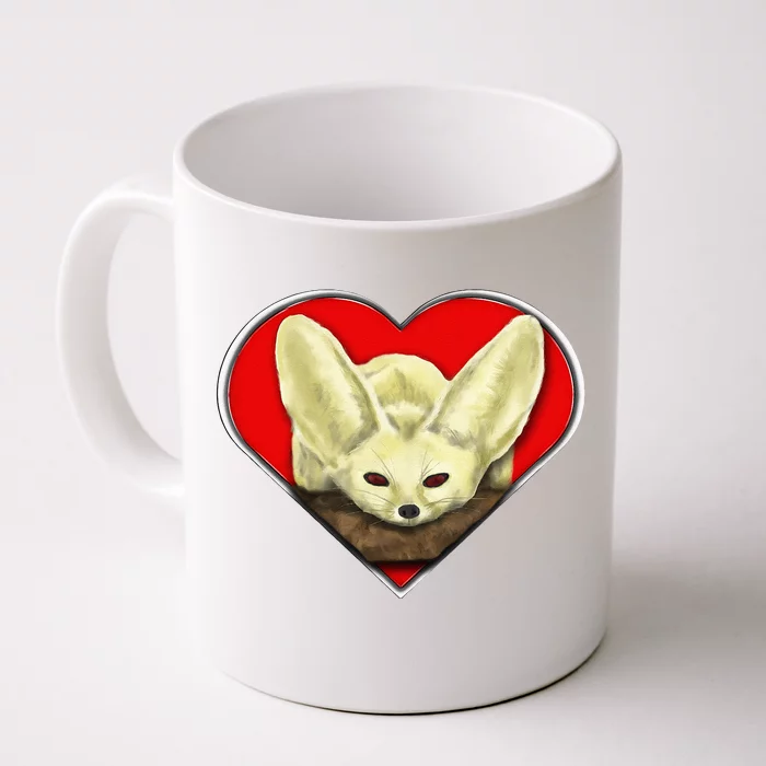 Tiny Fennec Fox Front & Back Coffee Mug