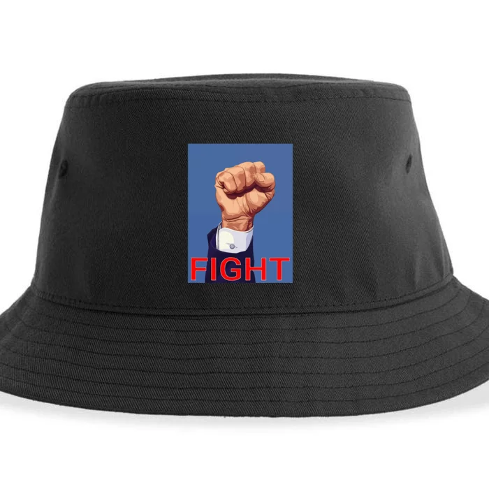 Trump Fist. Fight Fight Fight Sustainable Bucket Hat