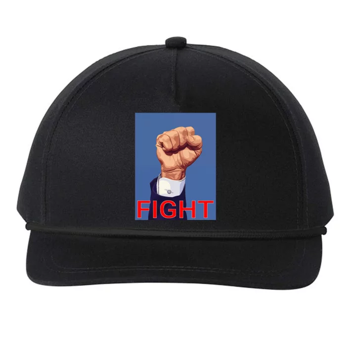 Trump Fist. Fight Fight Fight Snapback Five-Panel Rope Hat