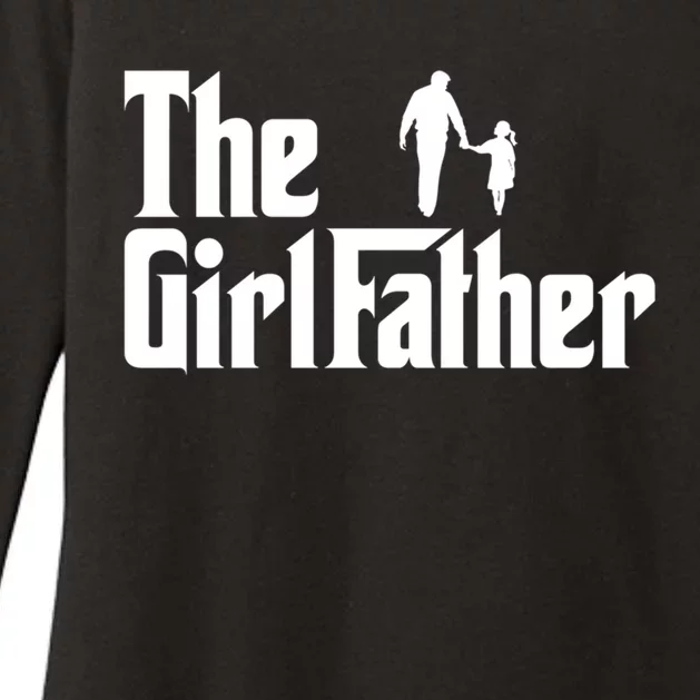 The Father Funny Dad Of Daddy Daughter Gift Womens CVC Long Sleeve Shirt