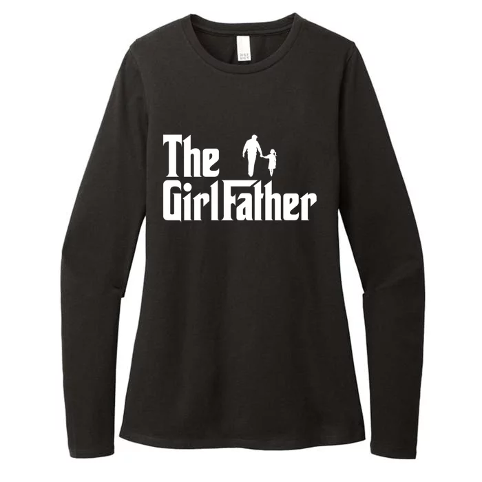 The Father Funny Dad Of Daddy Daughter Gift Womens CVC Long Sleeve Shirt