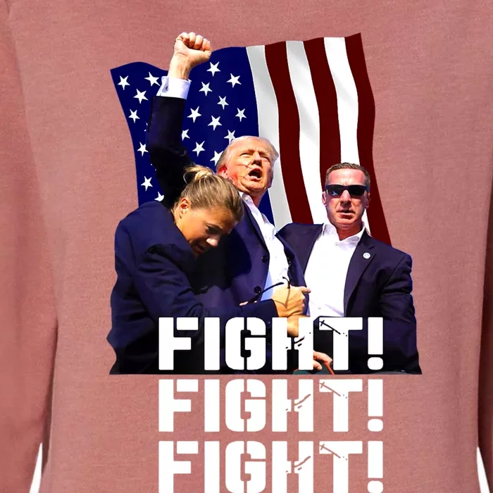 Trump Fight Fight Fight Womens California Wash Sweatshirt