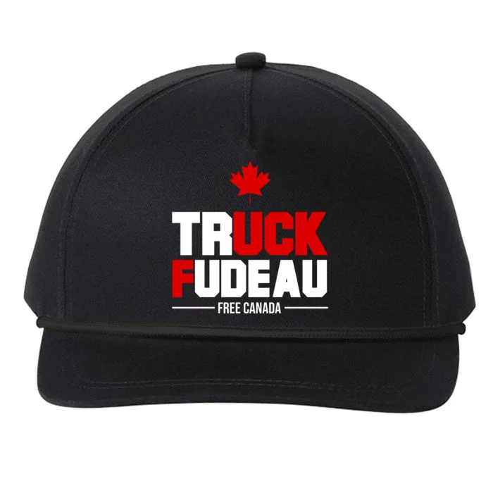 Truck Fudeau Fuck Free Canada Snapback Five-Panel Rope Hat