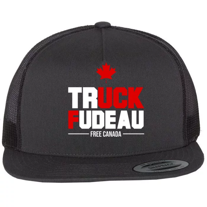 Truck Fudeau Fuck Free Canada Flat Bill Trucker Hat