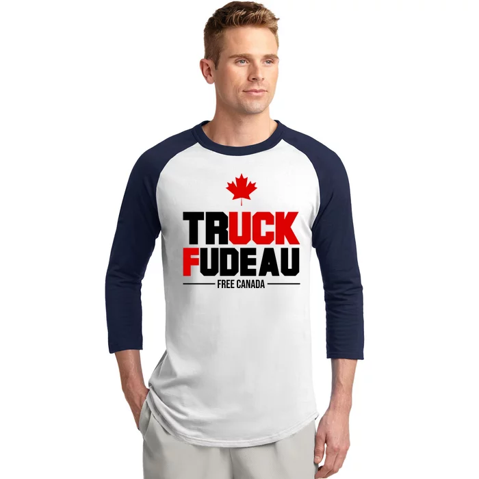 Truck Fudeau Fuck Free Canada Baseball Sleeve Shirt