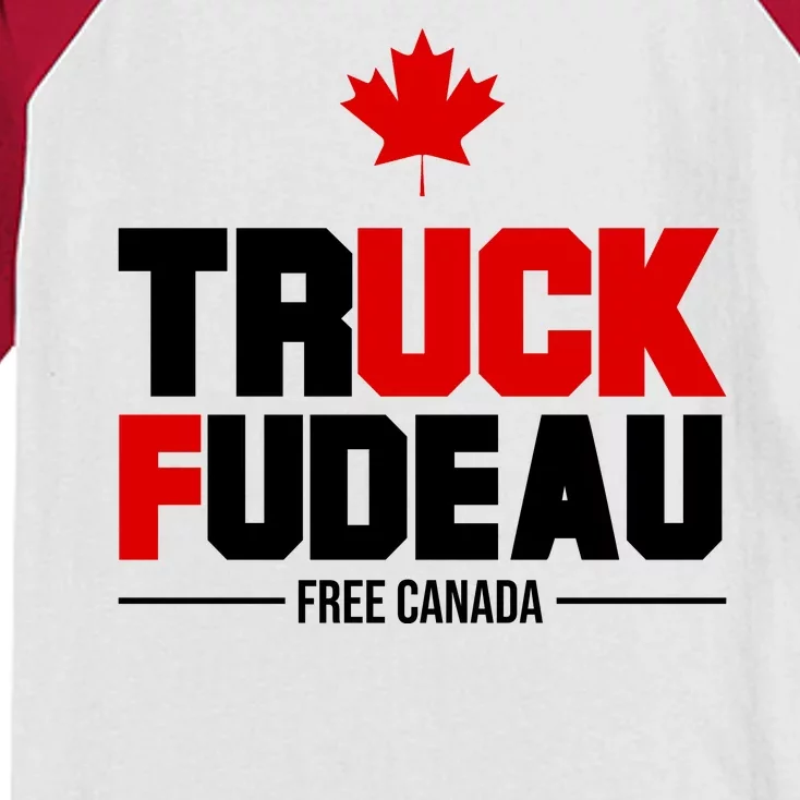 Truck Fudeau Fuck Free Canada Kids Colorblock Raglan Jersey