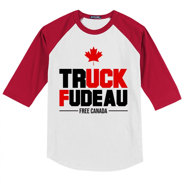 Truck Fudeau Fuck Free Canada Kids Colorblock Raglan Jersey