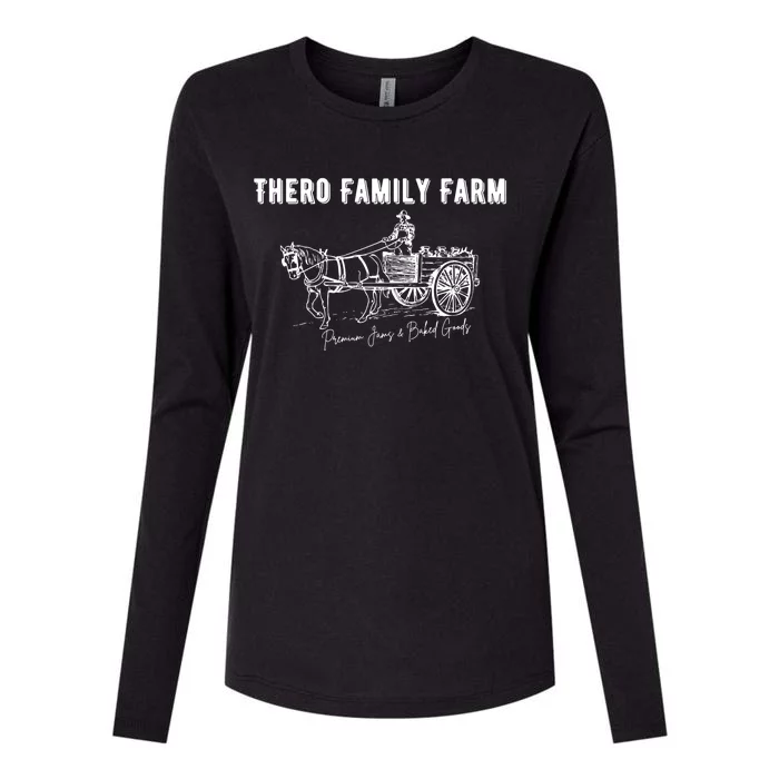 Thero Family Farm Womens Cotton Relaxed Long Sleeve T-Shirt