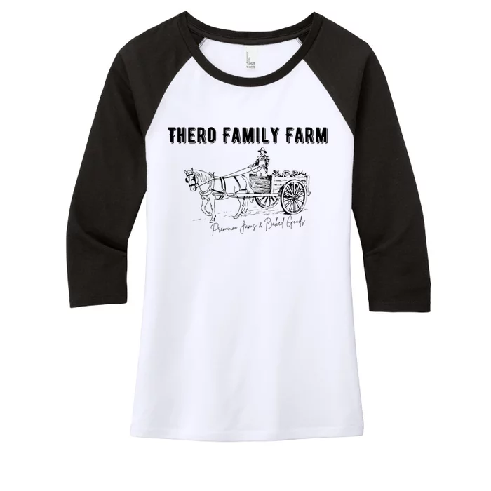 Thero Family Farm Women's Tri-Blend 3/4-Sleeve Raglan Shirt