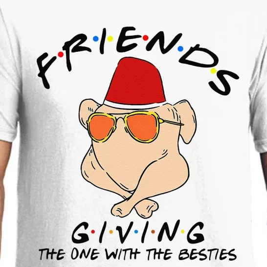 Turkey Friends Giving Happy Friendsgiving Funny Thanksgiving Pajama Set