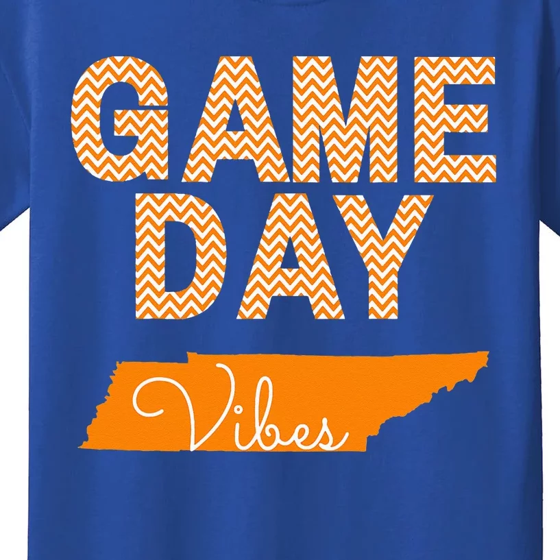 Tennessee Football Game Day Vibes Fall Tailgate Kids T-Shirt