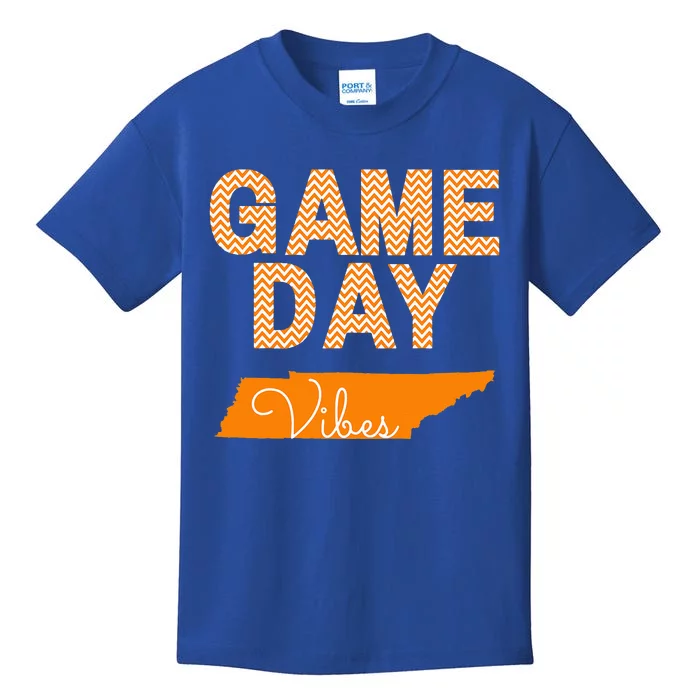 Tennessee Football Game Day Vibes Fall Tailgate Kids T-Shirt