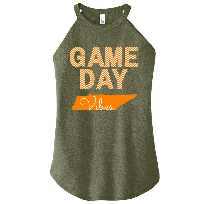 Tennessee Football Game Day Vibes Fall Tailgate Women’s Perfect Tri Rocker Tank