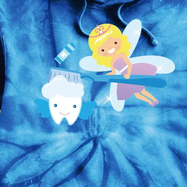 Tooth Fairy Godmother Fairy Tales Novelty Gift Tie Dye Hoodie