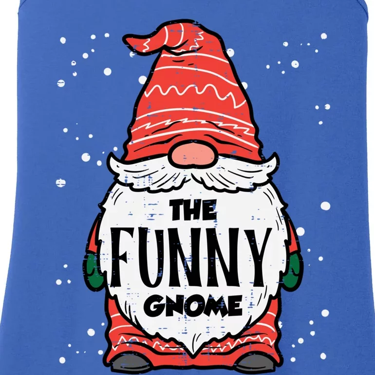 The Funny Gnome Xmas Matching Christmas Pajamas For Family Gift Ladies Essential Tank