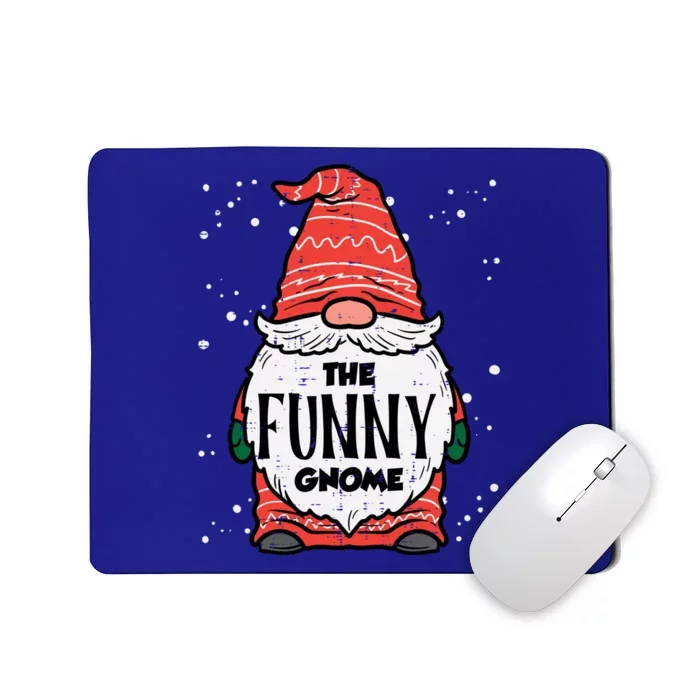 The Funny Gnome Xmas Matching Christmas Pajamas For Family Gift Mousepad