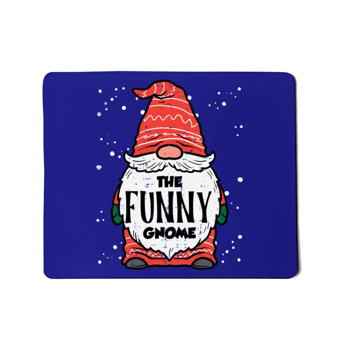 The Funny Gnome Xmas Matching Christmas Pajamas For Family Gift Mousepad