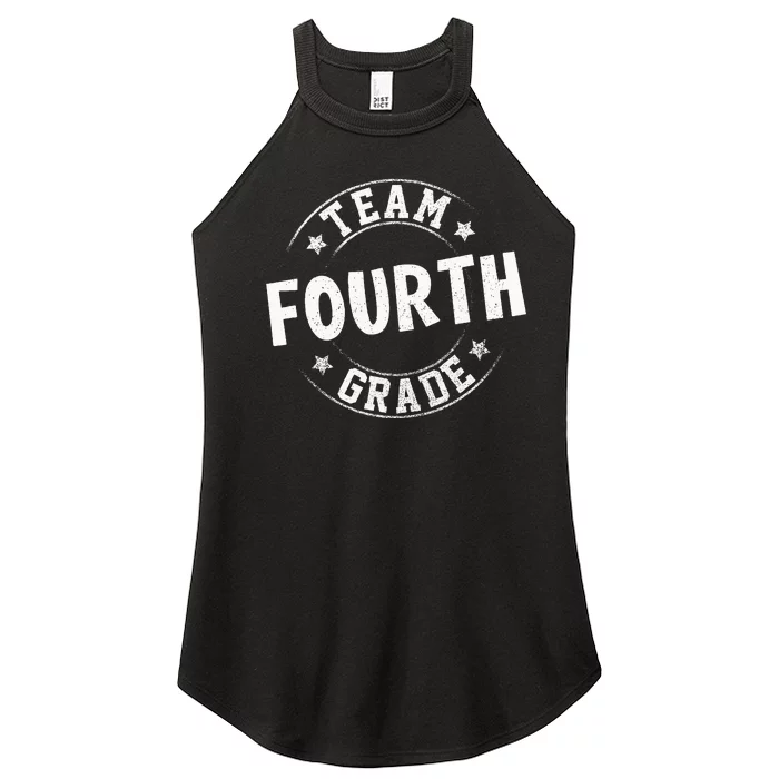 Team Fourth Grade Teacher Student Back To School 4th Grade Women’s Perfect Tri Rocker Tank