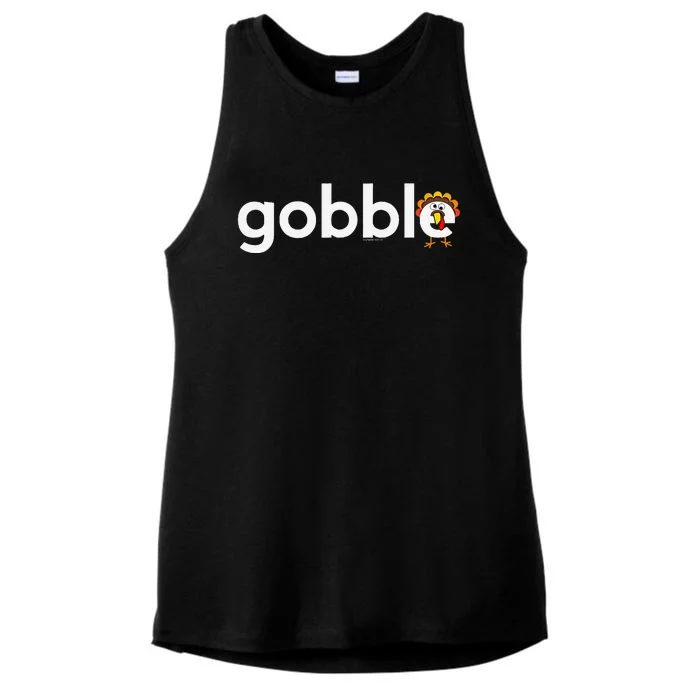 Thanksgiving For Gobble Silly Turkey Day Thanks Ladies Tri-Blend Wicking Tank