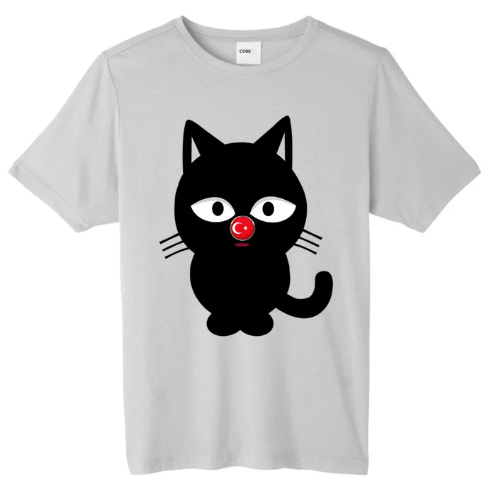 Turkey Football Gift Cute Cat Funny Gift ChromaSoft Performance T-Shirt