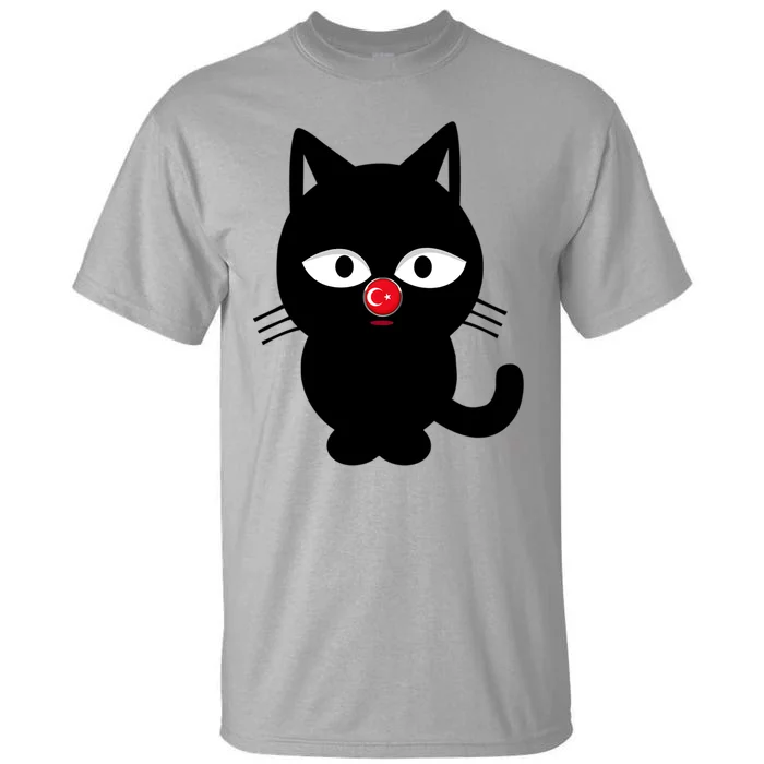 Turkey Football Gift Cute Cat Funny Gift Tall T-Shirt