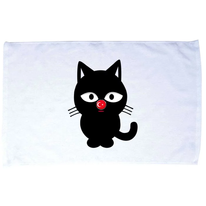 Turkey Football Gift Cute Cat Funny Gift Microfiber Hand Towel