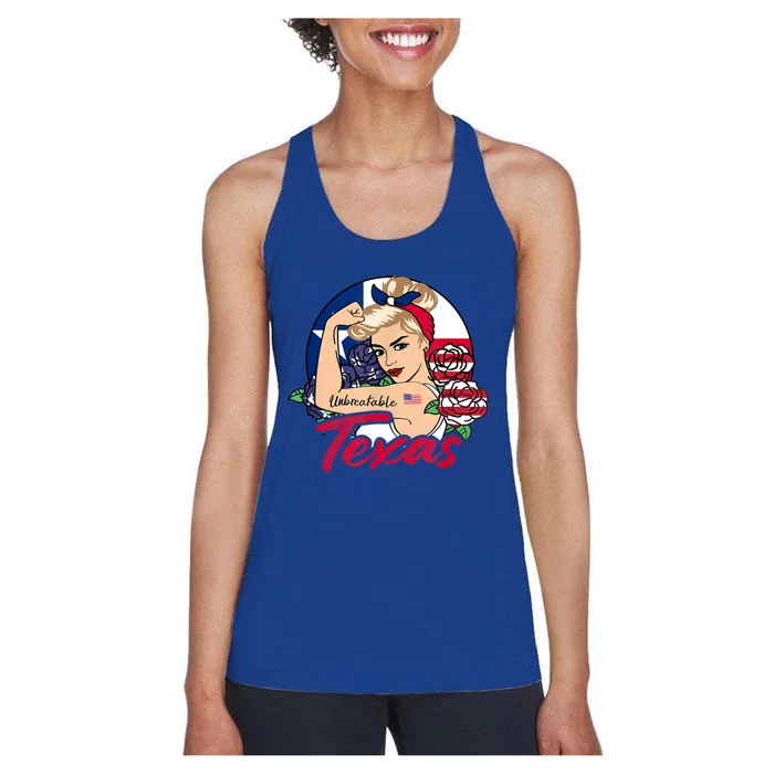 Texas For Girls Texas Proud State Flag For Woman Women's Racerback Tank