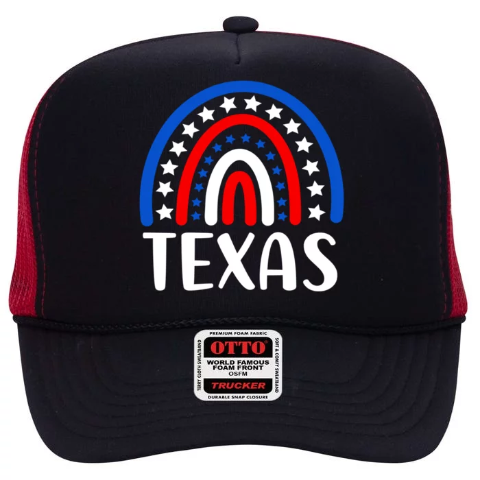 Texas Funny Gift I Love Texas Usa Gift High Crown Mesh Trucker Hat