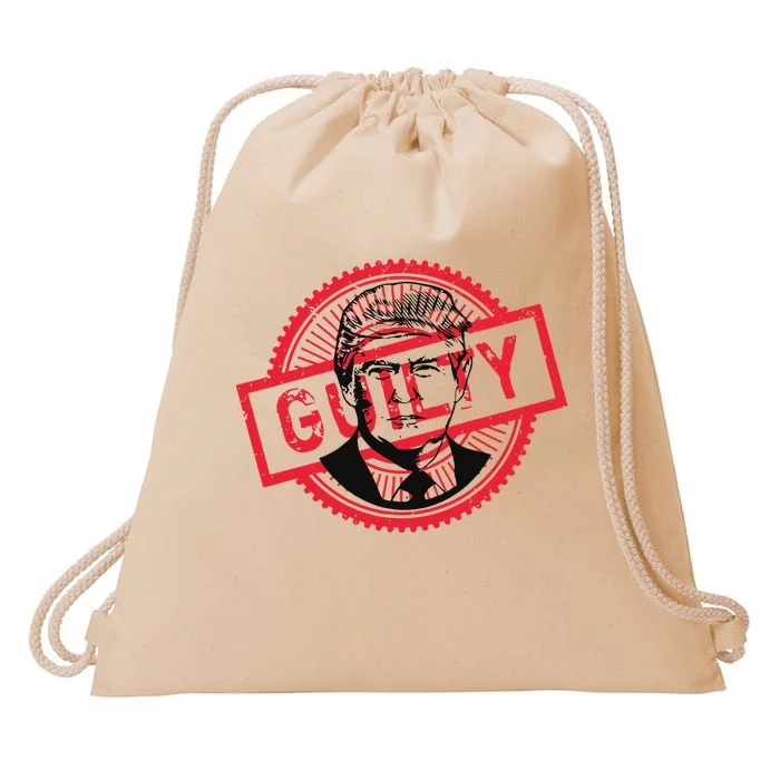 Trump Found Guilty Political Drawstring Bag