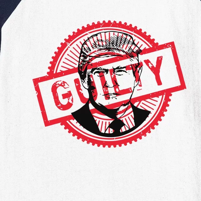 Trump Found Guilty Political Baseball Sleeve Shirt