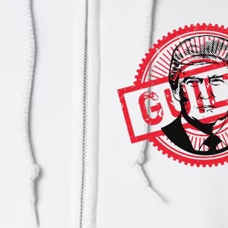 Trump Found Guilty Political Full Zip Hoodie