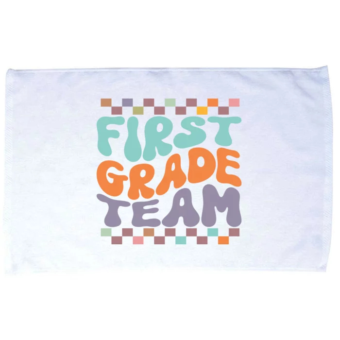 Team First Grade Teacher Student Back To School 1st Grade Gift Microfiber Hand Towel