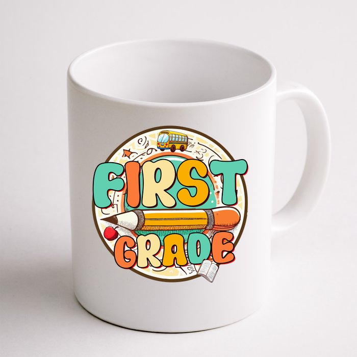 Team First Grade Teacher Student Back To School 1st Grade Gift Front & Back Coffee Mug