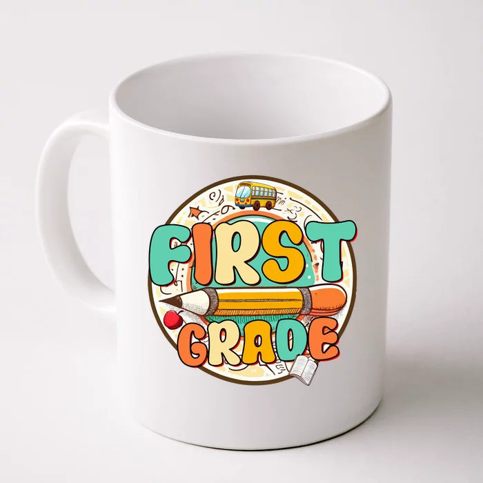 Team First Grade Teacher Student Back To School 1st Grade Gift Front & Back Coffee Mug