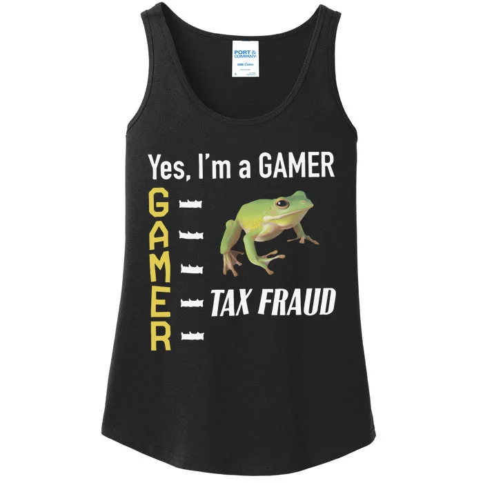 Tax Fraud Gamer Ladies Essential Tank