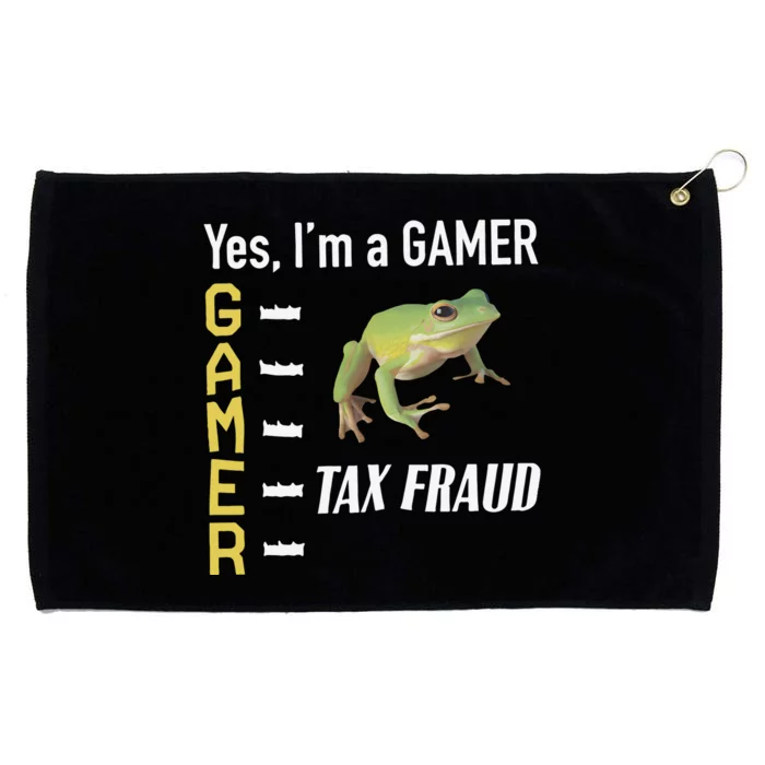 Tax Fraud Gamer Grommeted Golf Towel