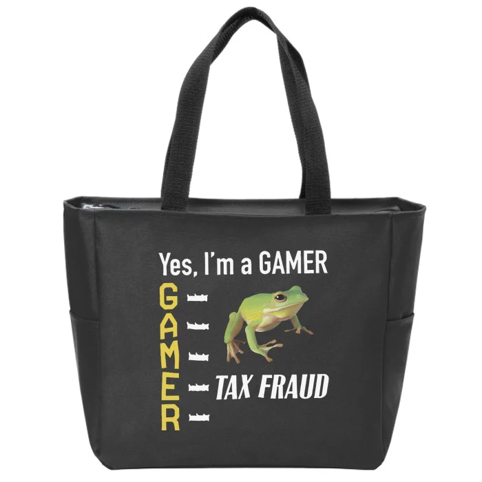 Tax Fraud Gamer Zip Tote Bag