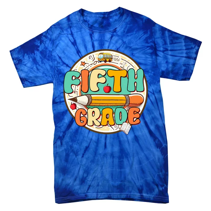 Team Fifth Grade Teacher Student Back To School 5th Grade Gift Tie-Dye T-Shirt