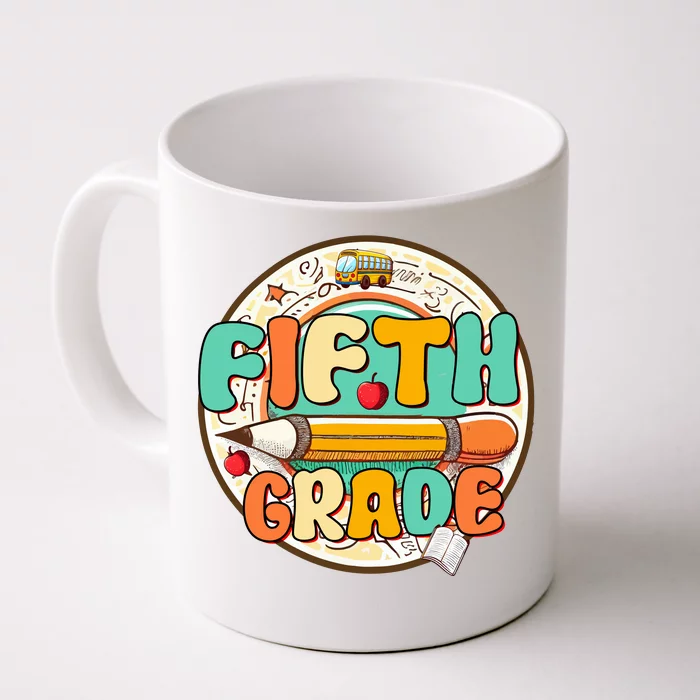 Team Fifth Grade Teacher Student Back To School 5th Grade Gift Front & Back Coffee Mug